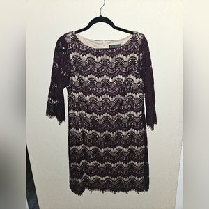 Jessica Howard purple lace dress